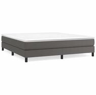 vidaXL Bettgestell, Bettrahmen Grau 180x200 cm Kunstleder