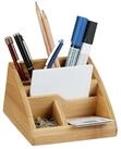relaxdays Schreibtischaufsatz Schreibtisch Organizer Bambus, (1-St)