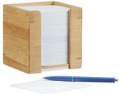 relaxdays Zettelkasten Zettelbox Bambus