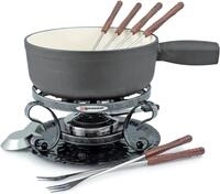 SWISSMAR Fondue Lugano, 2 l, Gusseisen, 9-teilig, inkl. 6 Fonduegabeln