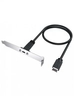 GRAUGEAR G-AD-ETC-10G Computer-Adapter, Type-C Buchse zu A-Key Adapter mit PCI Blende
