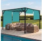 MCW Pergola Beja-4x4, BxTxH: 405x405x212 cm, mit Schiebedach, mit Wasserablauf&ouml;sen,