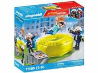 Playmobil® Konstruktions-Spielset Feuerwehrleute mit Luftkissen (71465), Action