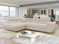 MIRJAN24 Ecksofa Torezio Cord, mit Bettkasten und Schlaffunktion, Einstellbare