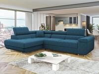 MIRJAN24 Ecksofa Torezio Cord, mit Bettkasten und Schlaffunktion, Einstellbare