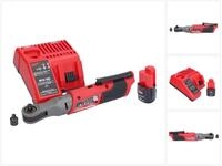 Milwaukee Umschaltknarre M12 FIR38-201 Akku Ratsche 12 V 75 Nm 3/8" 1/4" + 1x...