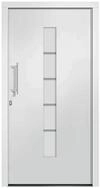 vidaXL Haust&uuml;r Haust&uuml;r Aluminium und PVC Wei&szlig; 100x210 cm (1-St)