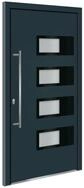 vidaXL Haust&uuml;r Haust&uuml;r Anthrazit 100x200 cm Aluminium und PVC (1-St)