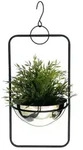 DanDiBo Blumenampel Innen Metall Wand H&auml;ngepflanzen 96083 mit Topf Silber,