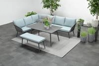 Garden Impressions Gartenlounge-Set Hohe Dining Aluminium Rope Lounge "Davis Links",