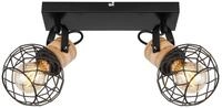 GLOBO LIGHTING Deckenstrahler LACKY, ohne Leuchtmittel, Deckenspot/schwarz/MDF...