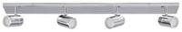 Lindby Deckenleuchten Dejan, Metall, Chrom IP44, 4 x 35 W