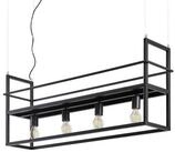 Lindby H&auml;ngeleuchte Grisela, Metall, Schwarz IP20, 4 x 15 W LED
