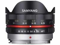 Samyang MF 7,5mm F3,5 Fisheye MFT schwarz Fisheyeobjektiv