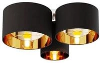 Lindby Deckenleuchten Laurenz, Schwarz IP20, 3 x 15 W LED