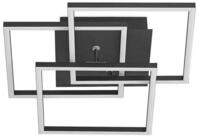 Lindby Deckenleuchten Qiana, LED, Metall, Schwarz Farbwechsel warmwei&szlig; /...