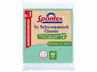 Spontex Spültuch Schwammtuch Classic PEFC, 5 Stück, Antibac, Mischgewebe, 18...