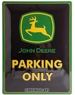 Nostalgic-Art Metallschild Blechschild 30 x 40 cm - John Deere - Parking Only