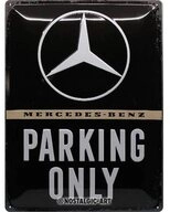 Nostalgic-Art Metallschild Blechschild 30 x 40 cm - Mercedes-Benz - Parking Only