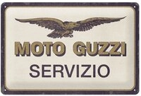 Nostalgic-Art Metallschild Blechschild 20 x 30cm - Moto Guzzi - Servizio