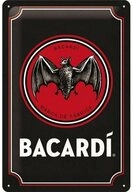Nostalgic-Art Metallschild Blechschild 20 x 30cm - Bacardi - Bacardi Logo Black