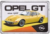 Nostalgic-Art Metallschild Blechschild 20 x 30cm - Opel - Opel GT since 1968
