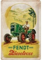 Nostalgic-Art Metallschild Blechschild 20 x 30cm - Fendt - Fendt Dieselross