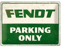 Nostalgic-Art Metallschild Blechschild 30 x 40 cm - Fendt - Fendt Parking Only