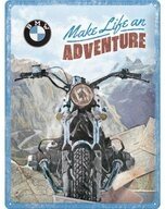 Nostalgic-Art Metallschild Blechschild 30 x 40 cm - BMW - Make Life an Adventure