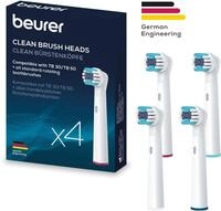 BEURER Aufsteckb&uuml;rsten TB 30/50 B&uuml;rstenk&ouml;pfe Clean, f&uuml;r elektrische Zahnb&uuml;rsten,