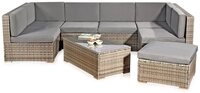 Mucola Gartenlounge-Set Lounge Gartenm&ouml;bel Set Sitzgruppe Polyrattan Gartenlounge