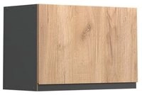 Vicco H&auml;ngeschrank R-Line, Goldkraft Eiche/Anthrazit, 60 cm J-Shape, flach...