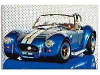 Artland Wandbild Shelby Cobra blau, Auto (1 St), als Leinwandbild, Poster in