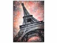 Art-Land Modern Art Eiffelturm rot 60x80cm