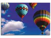 Artland Leinwandbild Heißluftballons am Himmel, Ballonfahren (1 St), auf...