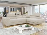 MIRJAN24 Ecksofa Torezio Cord, mit Bettkasten und Schlaffunktion, Einstellbare