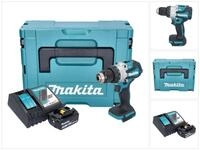 Makita Schlagbohrmaschine Makita DHP 489 RT1J Akku Schlagbohrschrauber 18 V 73 Nm