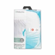 Brabantia B&uuml;gelbrettbezug Baumwollbezug 4 mm Schaumstoff + Filz, 124 x 38 cm