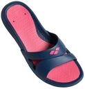 Badeschuh ARENA "NINA", Damen, Gr. 36, blau (navy, magenta, navy), Kunstfaser,