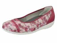 Natural Feet Sanela Ballerina im floralen Design, rot
