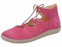 Think! Nature - Damen Schuhe Schnürschuh Sneaker Velours rosa