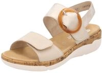 Keilsandalette REMONTE, Damen, Gr. 36, beige (hellbeige), Leder, Lederimitat, Schuhe