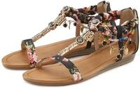 LASCANA offener Schuh, Sandale Sandalette, Sommerschuh im Festival-Look VEGAN
