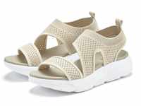 LASCANA Sandale Sandalette, Sommerschuh aus elastischem Textil besonders leicht VEGAN