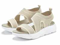 LASCANA Sandale Sandalette, Sommerschuh aus elastischem Textil besonders leicht
