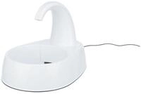 TRIXIE Trinkbrunnen Trinkbrunnen Curved Stream - wei&szlig; - 2,5 l/25 &times; 24,5 &times; 35...