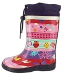 Beck Gummistiefel Eule Gummistiefel (super s&uuml;&szlig;e, schmale Stiefel, f&uuml;r...