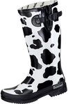 Bockstiegel Regenstiefel KUH schwarz/wei&szlig; Gummistiefel