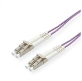 ROLINE LWL-Kabel 50/125&micro;m OM4, LC/LC Glasfaserkabel, (1500.0 cm)