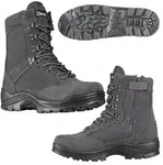 Mil-Tec Army Tactical Boot mit Zipper Stiefel grau 45 EU